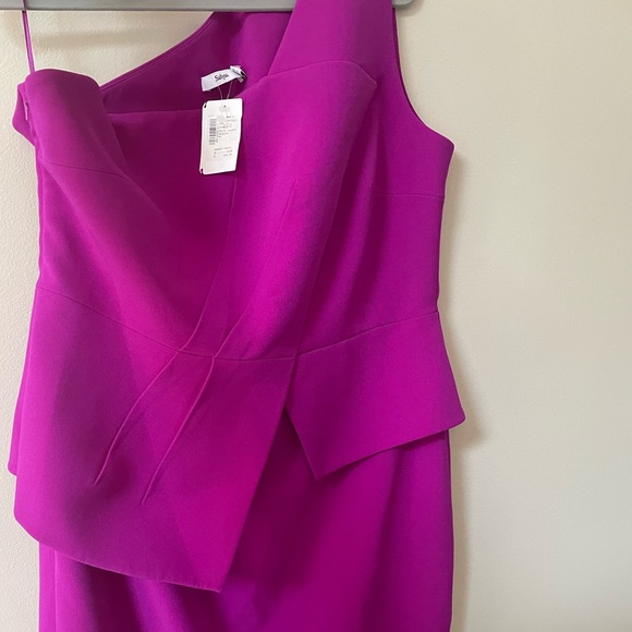 Safiyaa Dress - Size 16 - Dante Asymmetric cocktail dress - Magenta - Picture 2 of 2